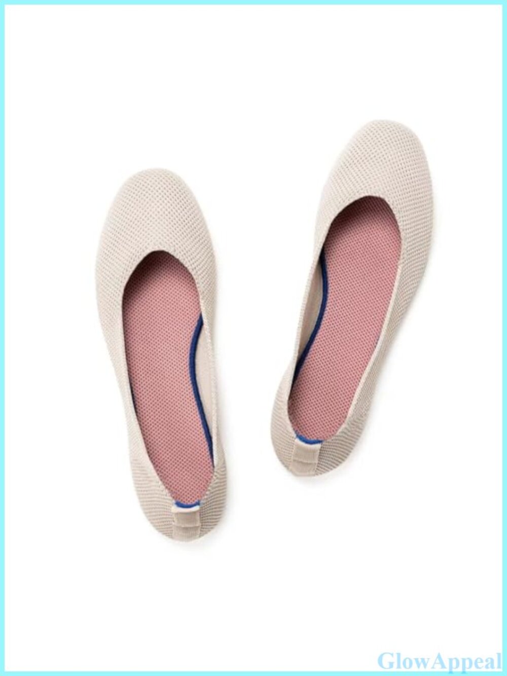 Knit Ballet Flats Slip On Round Toe Comfort Walking Shoes